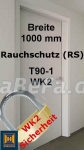 T90-1 H16 WK2 Rauchschutztür, B: 1000 mm, Höhe wählbar