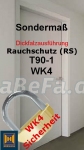 T90-1 H16 WK4 Rauchschutztür im Sondermaß, Dickfalz