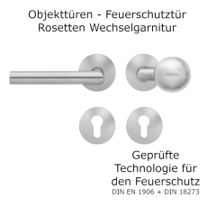 EPRO/FS 18V PZ 71 Edelstahl Wechselgarnitur mit Rosette