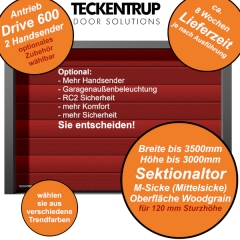 Beispielansicht GSW40 CarTeck bis 2500 x 3000 mm