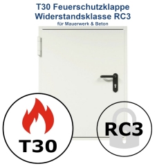 Sicherheit-RC3 Feuerschutzklappe T30-1 FSA 62, Größe 625 x 625 mm