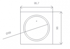 SimonsVoss batteriebetriebener, verkabelungsfreie PINCODE-Tastatur TRA.PC.TERMINAL G2 3068 f. System 3060