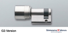 SimonsVoss digitaler Halbzylinder Z4.30-10.HZ.G2 - G2 Version 3061, Halbzylinder mit freidrehendem Außenknauf 
