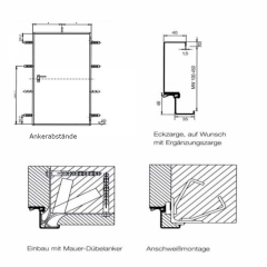 Position der Maueranker 