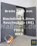 T90-2 RS H16 WK2 Rauch- & Feuerschutztür, 2125 mm x 2125 mm