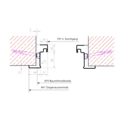 Eckzarge bei T30-RS T&uuml;r 