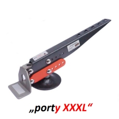 Türheber und Plattenheber porty XXXL als Montagehilfe beim Einbau von Stahlblechtüren