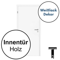 in 3 Wochen haben sie ihre Zimmertür in Weiss Zuhause