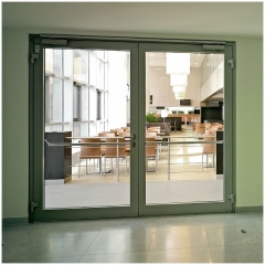 Zweifl&uuml;gleige rauchdichte Glast&uuml;ren von H&ouml;rmann A/RS-250 als Aluminium-Rohrrahmenelement - Breite bis 1500 mm, H&ouml;he bis 3000 mm