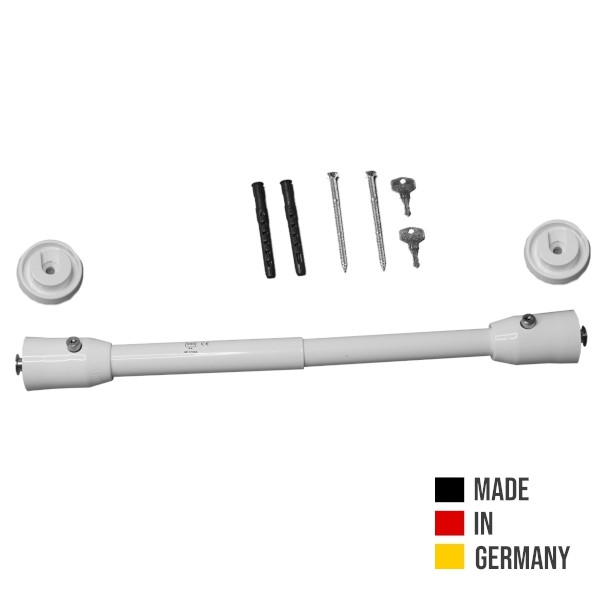 Sicherungsstange als Fenstersicherung und Türsicherung im Komplettset zum einfachen Nachrüsten. Nur bei HaBeFa.de im Shop!
