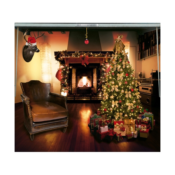 Garagentorplane "CHRISTMAS ROOM", für Einzelgaragen in verschiedenen Bestellgrößen