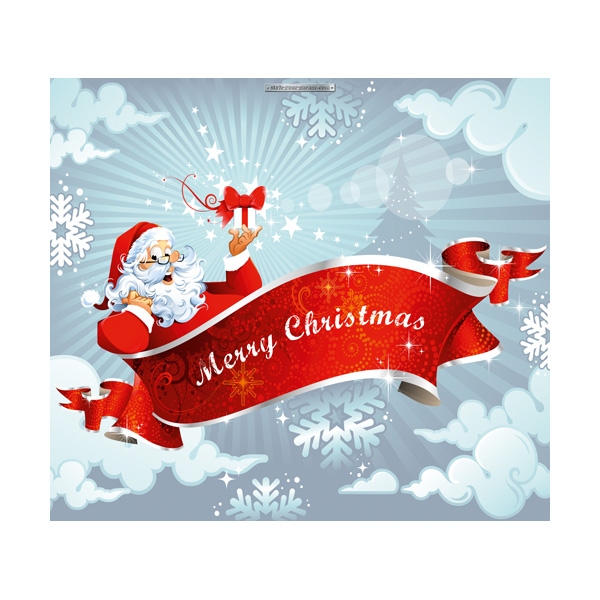 Garagentorplane "MERRY CHRISTMAS", für Einzelgaragen in verschiedenen