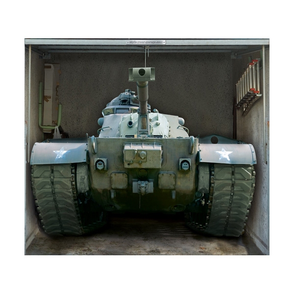 Garagentorplane "US ARMY PANZER", für Einzelgaragen in verschiedenen