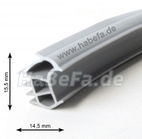 Hörmann Dichtungsprofil H8-5/MZ Eckzarge 6100 mm, Honig Webseite