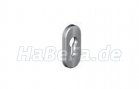 Hörmann Ovalrosette Innen (geklebt) Aluminium (691121) für Hörmann ThermoPro Haustür