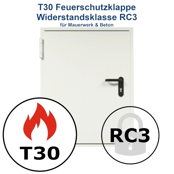 Einflügelige T30 RC 3 Brandschutzklappe FSA 62 von Teckentrup