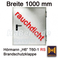 T60-1 H6 Rauchschutzklappe B: 1000 mm, Höhe wählbar