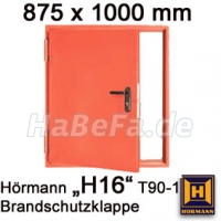 T90-1 H16 Brandschutzklappe / Feuerschutzklappe B: 875 mm H: 1000 mm