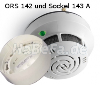 2 Deckenmelder Typ ORS 142 mit Sockel 143a