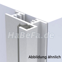 ALU Profil 10x8 mm als Schattennut aufsteckbar angekantet für Unfassungszarge beidseitig