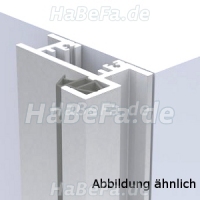ALU Profil 10x8 mm als Schattennut aufsteckbar angekantet für Unfassungszarge einseitig