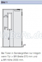 Bild 1 Rechteckverglasung 140  x 815 mm lichte Durchsicht, VSG 18mm klar B1