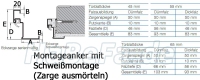 Eckzarge Porenbeton mit Montageanker