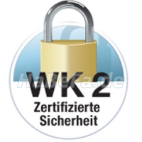 Erhöhte Sicherheit der Klasse WK2 DIN EN V 1627 nur für Türen mit Paneel