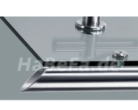 Mit Regenrinne für Haustürvordach mit Breite 2200 mm