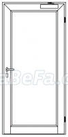 Obentürschließer HDC 35 mit Feststellung, angebaut, RAL 9016 oder E6/EV1