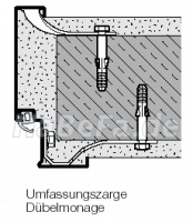 Umfassungszarge Mauerwerk/ Beton 206mm bis 270mm