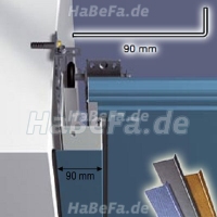 Zargenverkleidung 1 Paar Sandgrain Color 90x19,5mm
