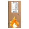 T30 Brand- Rauchschutztüren aus Holz mit Holzzarge